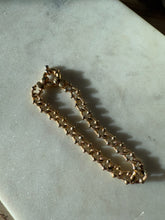 Load image into Gallery viewer, Vintage 14k Gold Bracelet w/ Sailor Bolt Clasp 7.25”
