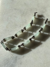 Load image into Gallery viewer, Jade Sterling Silver Bracelet 6.75”
