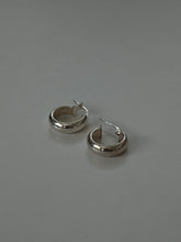 Load image into Gallery viewer, Italian Sterling Silver Mini Hoops
