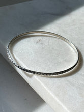 Load image into Gallery viewer, Vintage Sterling Silver Thin Bangle Bracelet
