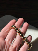 Load image into Gallery viewer, Italian Gold Vermeil San Marco Link Bracelet 7.5”
