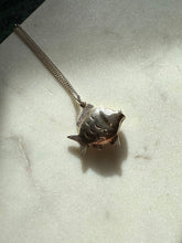 Load image into Gallery viewer, Puffy Fish Sterling Silver Necklace 20”
