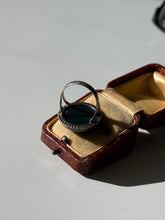Load image into Gallery viewer, Vintage Bloodstone Sterling Silver Ring Size 8

