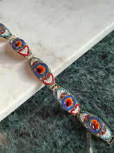 Load image into Gallery viewer, Italian Vintage Micromosaic Bracelet 7”
