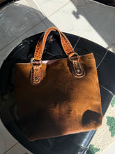 Load image into Gallery viewer, Italian Brown Cowhide Purse
