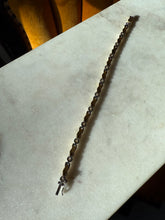 Load image into Gallery viewer, Vintage 18k Gold Bezel Set Diamond Tennis Bracelet 6.75”
