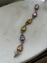 Load image into Gallery viewer, Multicolor Glass Sterling Silver Bracelet
