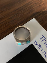 Load image into Gallery viewer, Turquoise Mother of Pearl Solid Sterling Silver Ring
