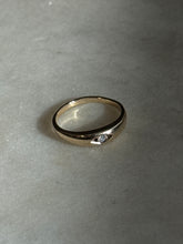 Load image into Gallery viewer, Vintage 10k Yellow Gold Diamond Midi Ring Size 2.5
