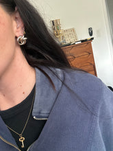 Load image into Gallery viewer, Vintage Sterling Knot Earrings
