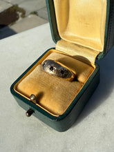 Load image into Gallery viewer, Antique 9k Gold Gypsy Trilogy Ring Size 6
