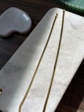 Load image into Gallery viewer, Gold Vermeil Herringbone Chain 24”
