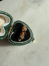 Load image into Gallery viewer, y2k Garnet &amp; Citrine Gold Vermeil Ring Size 6.25
