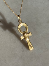Load image into Gallery viewer, Egyptian Ankh 18k Gold Pendant
