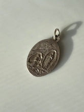 Load image into Gallery viewer, Antique French Silver Enamel Mother Mary Charm
