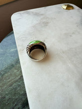 Load image into Gallery viewer, Sterling Silver Gaspeite Inlay Ring Size 6.75
