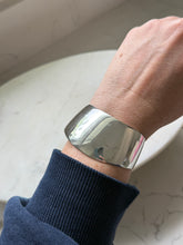 Load image into Gallery viewer, Vintage Solid Sterling Silver Thick Width Cuff Bracelet
