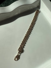 Load image into Gallery viewer, Panther Link Gold Vermeil Bracelet 7.25”

