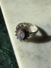 Load image into Gallery viewer, Moonstone Sterling Silver Ring Size 6.25
