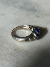 Load image into Gallery viewer, Vintage Sodalite Sterling Ring Size 6
