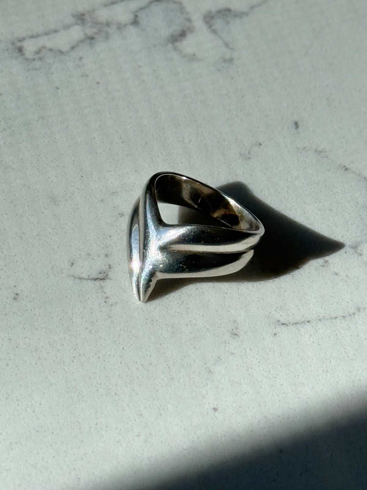 Vintage Solid Sterling Silver Ring Size 5.75