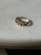Load image into Gallery viewer, Vintage Solid 10k Gold LOVE Spellout Ring Size 5.25
