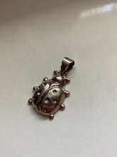 Load image into Gallery viewer, Vintage Ladybug Sterling Silver Pendant
