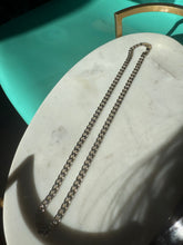 Load image into Gallery viewer, Vintage Solid Sterling Silver Cuban Link Chain 20”
