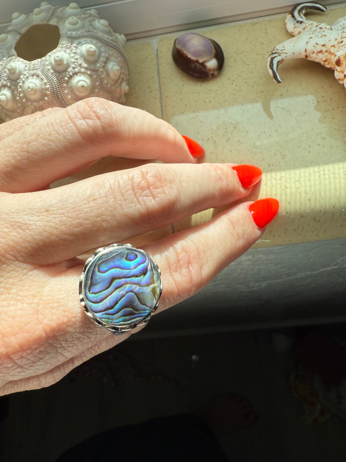 Chunky Sterling Silver Ring Size 10.5