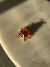 Load image into Gallery viewer, Swarovski Gold Tone Beetle Brooch
