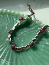 Load image into Gallery viewer, Ruby Cabochon Sterling Silver Necklace
