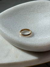 Load image into Gallery viewer, ‘Art Carved’ 14k Yellow Gold Solid Donut Band Size 3.25
