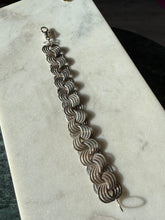 Load image into Gallery viewer, Chunky Sterling Silver Bracelet 7.5”
