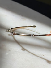 Load image into Gallery viewer, Solid 14k Gold Natural Diamond Cuff Bracelet
