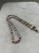 Load image into Gallery viewer, Italian Two-Tone Panther &amp; Mariner Link Sterling Chain 16.5”
