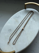 Load image into Gallery viewer, Antique Gold Fill &amp; 10k Gold Slider Watch Rope Chain w/ Dog Clip
