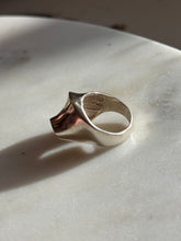 Load image into Gallery viewer, Chunky Sculptural Modernist Solid Sterling Silver Ring Size 7.5
