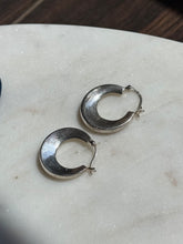 Load image into Gallery viewer, Vintage Sterling Silver Hoops
