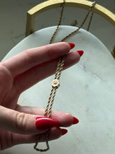 Load image into Gallery viewer, Antique Gold Fill &amp; 10k Gold Slider Watch Rope Chain w/ Dog Clip
