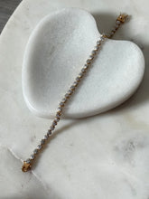 Load image into Gallery viewer, Heart Link Gold Vermeil Two-Tone Bracelet 7”
