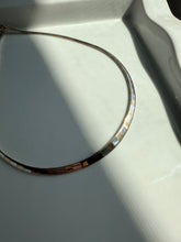 Load image into Gallery viewer, Two-Tone Sterling Silver Gold Vermeil Omega Collar Necklace 17”
