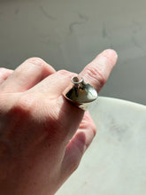 Load image into Gallery viewer, Chunky Sculptural Modernist Solid Sterling Silver Ring Size 7.5
