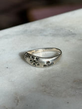 Load image into Gallery viewer, Marcasite Flower Sterling Silver Ring Size 9.25
