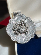 Load image into Gallery viewer, Cancer Zodiac Ruby Sterling Silver Pendant
