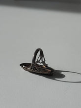 Load image into Gallery viewer, Vintage Goldstone Sterling Silver Ring Size 3.25
