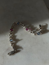 Load image into Gallery viewer, Multicolor Sterling Silver Bracelet 7”
