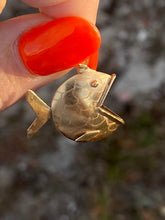 Load image into Gallery viewer, Fish 14k Yellow Gold Pendant
