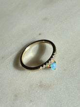 Load image into Gallery viewer, Opal Gold Vermeil Dainty Ring Size 8.5
