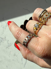 Load image into Gallery viewer, Harlequin 18k Gold &amp; 950 Silver Ring Size 9
