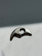 Load image into Gallery viewer, Flat Back Crescent Moon Sterling Pendant

